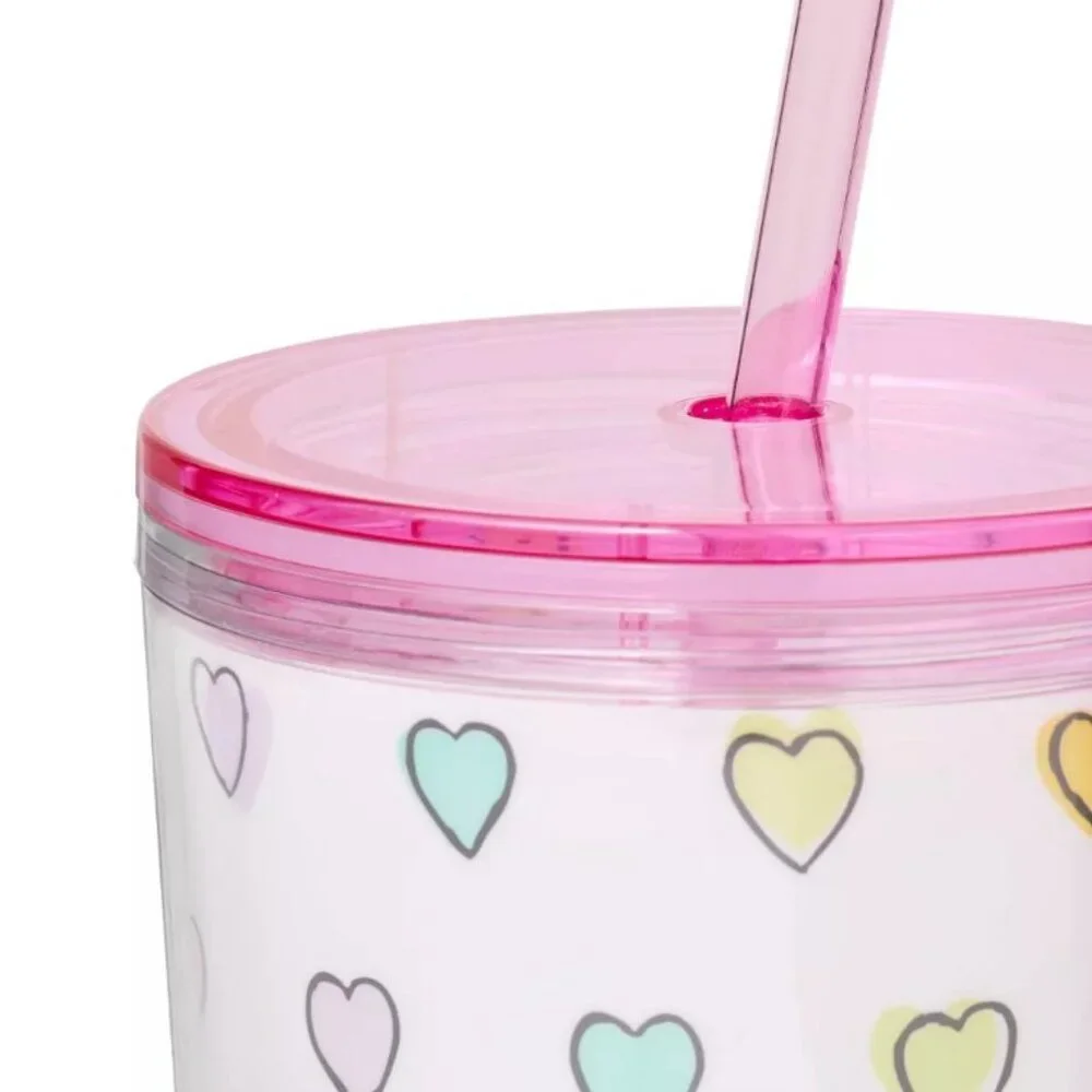 NWT 24oz Disco Hearts Wave Tritan Hydration Tumbler Pink  Roller Rabbit x Target